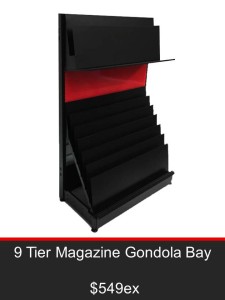 9 Tier Magazine Gondola Bay