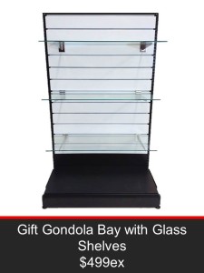 Gift Gondola Bay with Glass Shelves