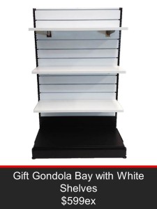 Gift Gondola Bay with White Shelves